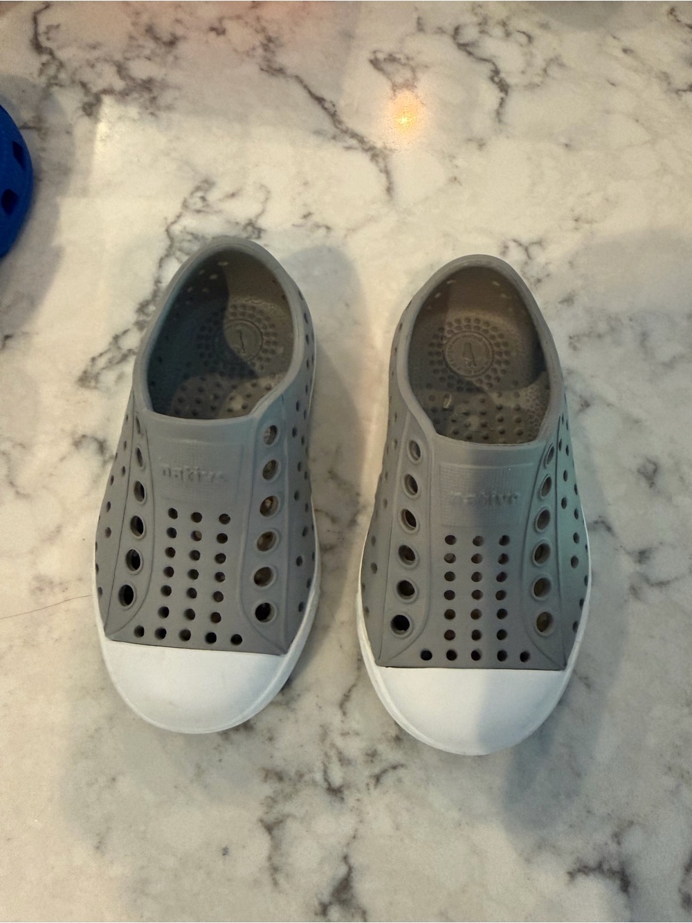 Native toddler Grey Slip-On Water Shoes